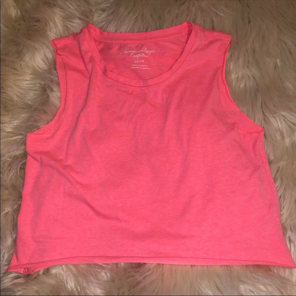 American Eagle size xs pink sleeveless crop top